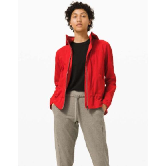 Lululemon Pack It Up Jacket in dark red size 6 womens - Picture 2 of 15